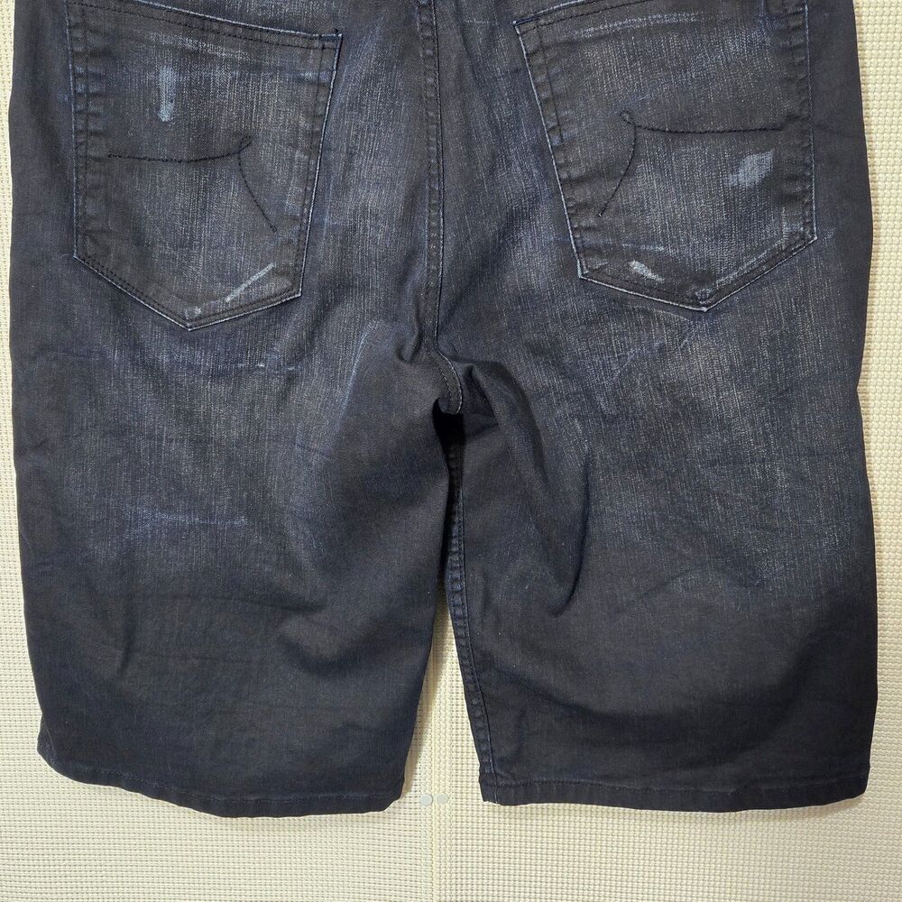 Rocawear Shorts Mens 38 Blue Jean Hip Hop Jorts Vintage Y2K Distressed Denim - Picture 6 of 9